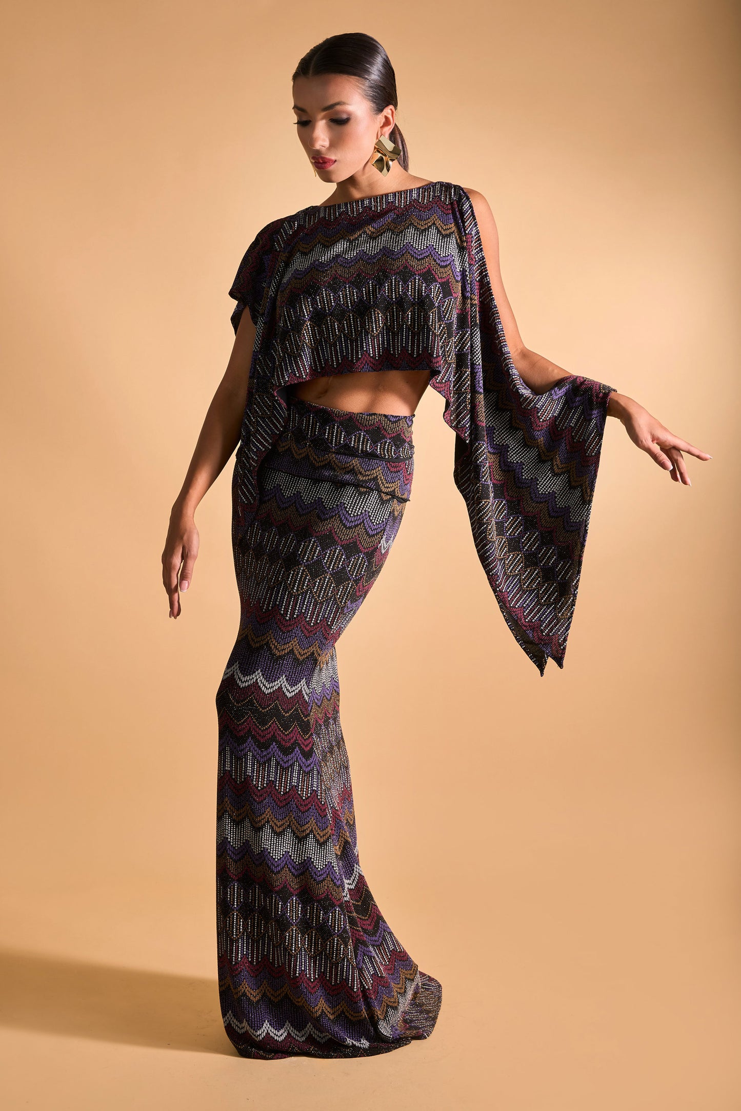 Bohemia Patterned Long Skirt