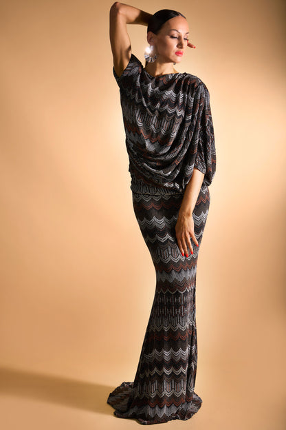 Bohemia Patterned Long Skirt