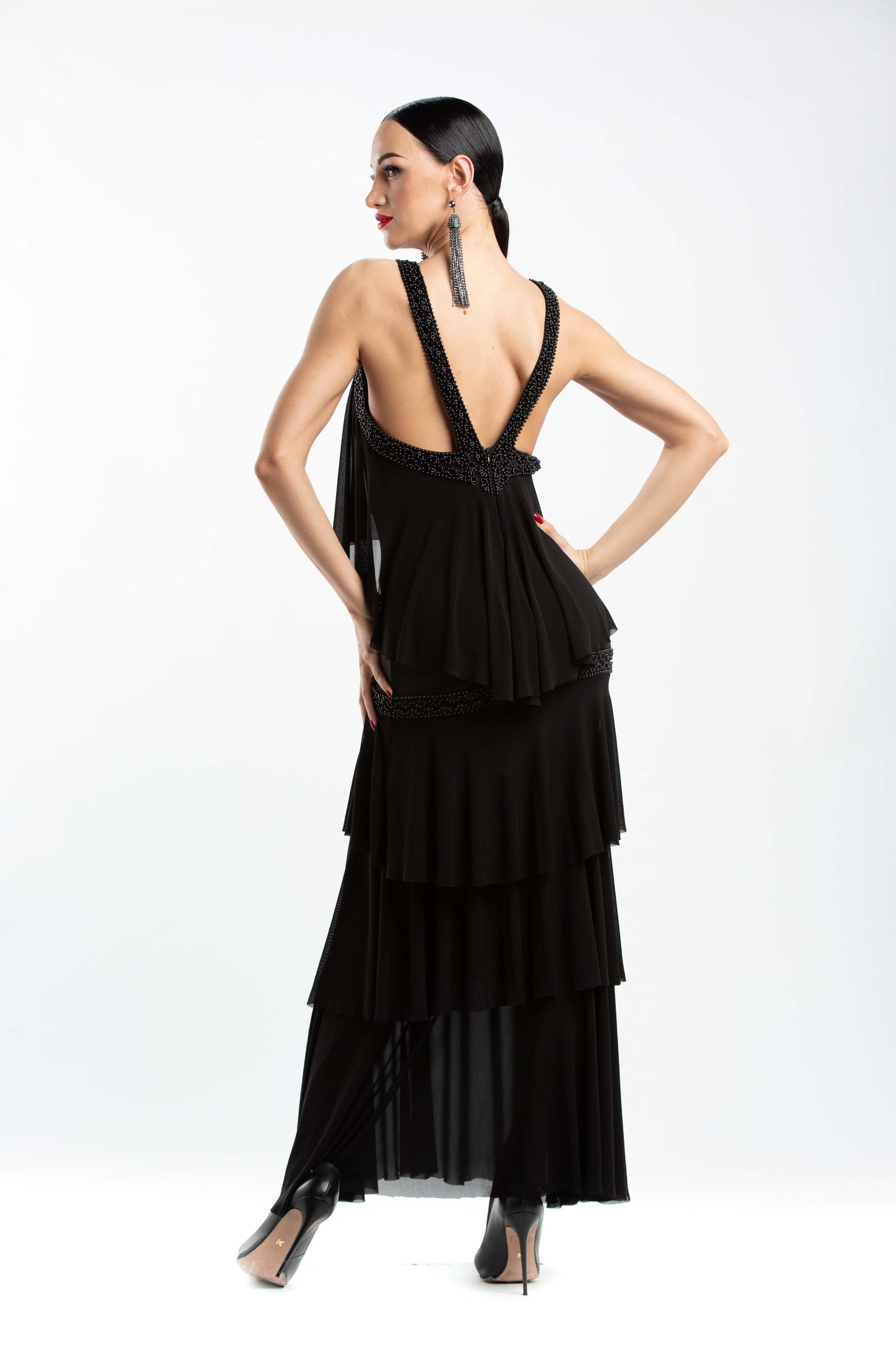 Sleeveless Layers Evening Dress